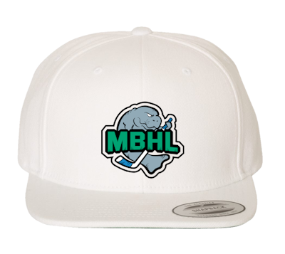 Flat Bill Snapback White-CL